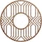 Ekena Millwork Empire Wood Fretwork Pierced Ceiling Medallion, Walnut, 16"OD x 5 7/8"ID x 1/4"T CMWP16X16X0250EPWA - alternate 1